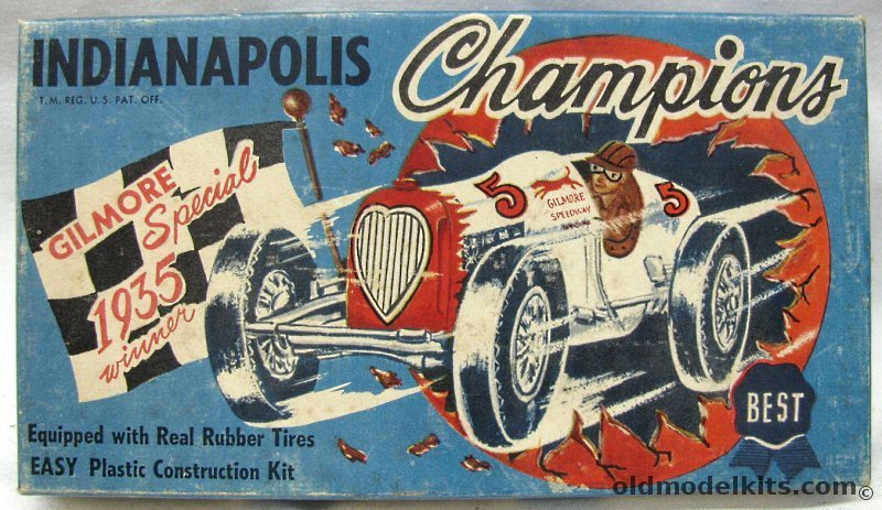 Best 1/30 1935 Gilmore Special Indianapolis 500 Winner - (Later Aurora), 535-79 plastic model kit
